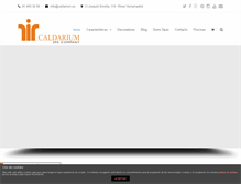 Tablet Screenshot of caldarium.es